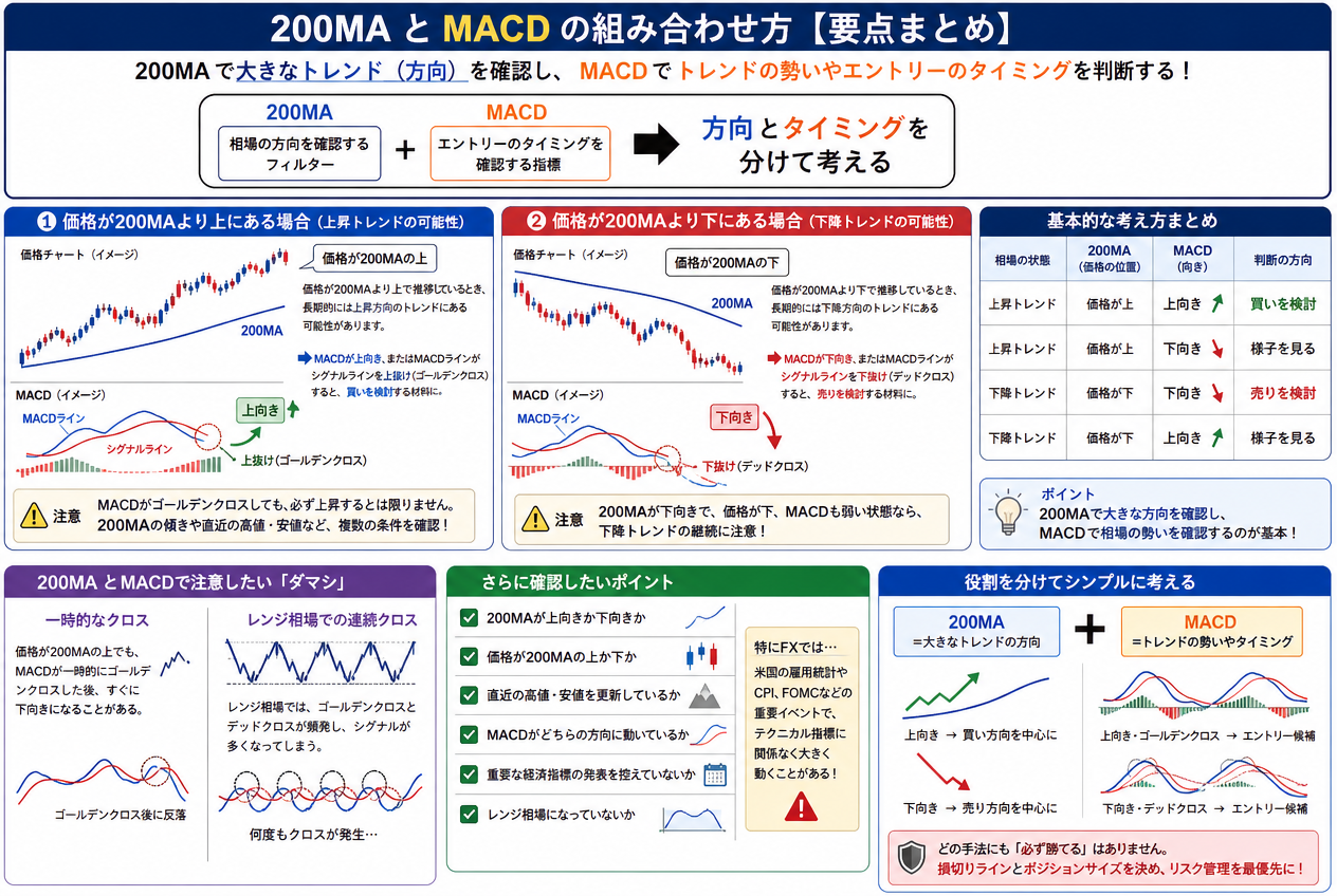 200MAとMACDを組み合わせる方法