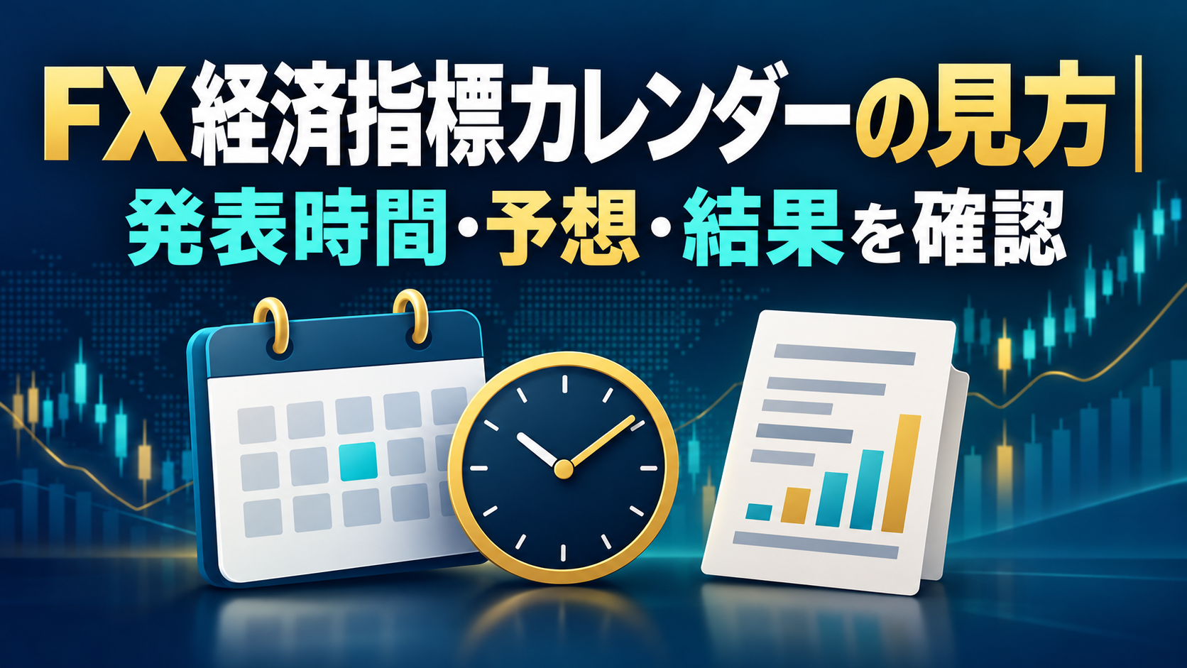 FX経済指標カレンダーの見方と発表時間・予想・結果の確認ガイド