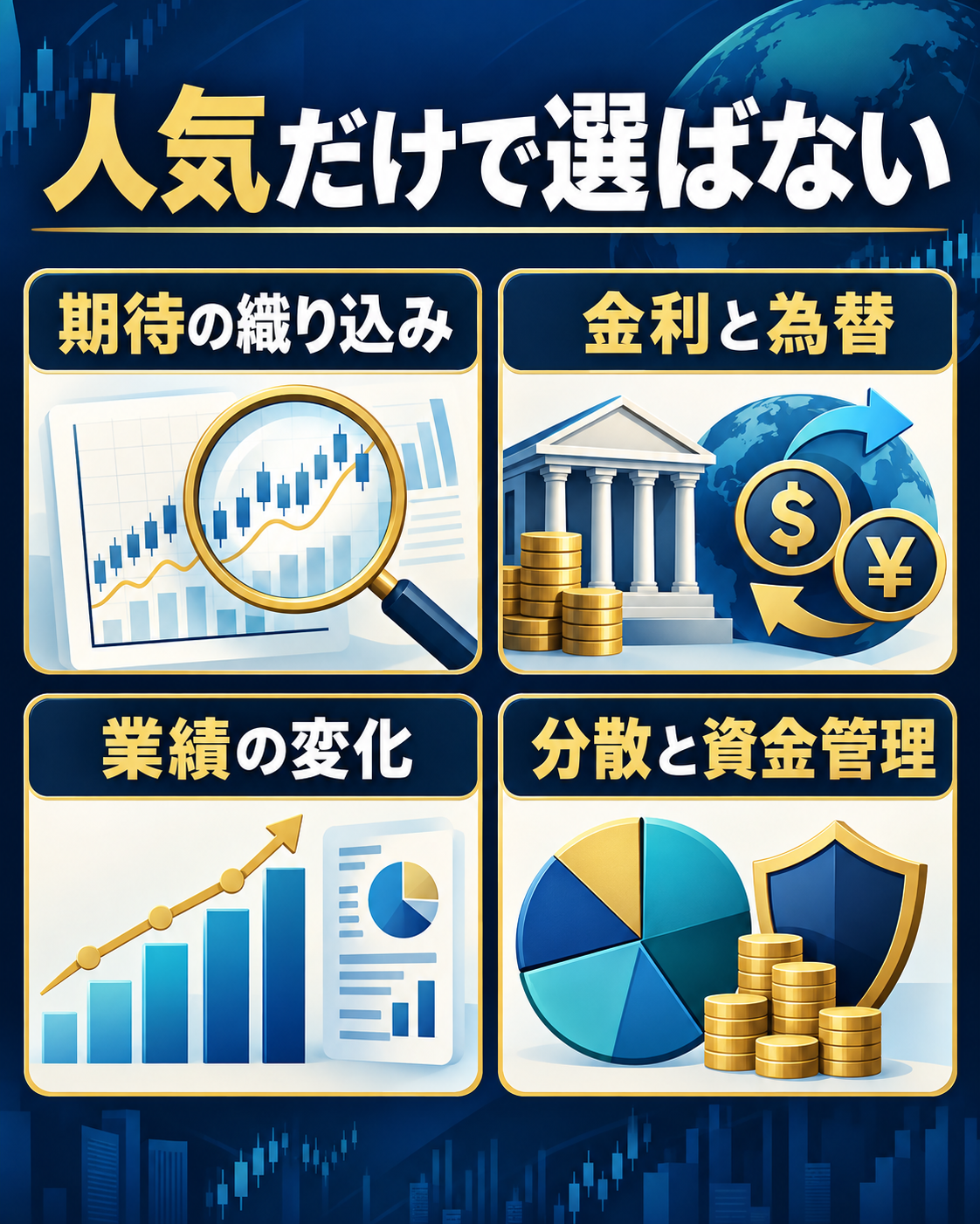 テーマ株で確認する期待の織り込み・金利為替・業績・資金管理